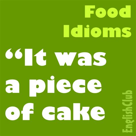 Food Idioms Learn English