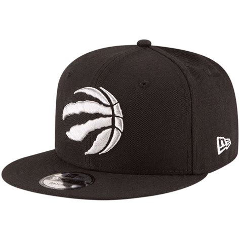 Mens New Era Black Toronto Raptors Official Team Color 9fifty