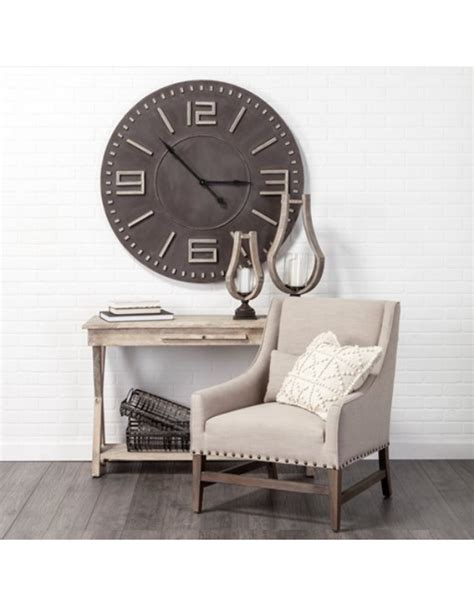 Devonshire 42 Round Industrial Wall Clock Deferrari Home