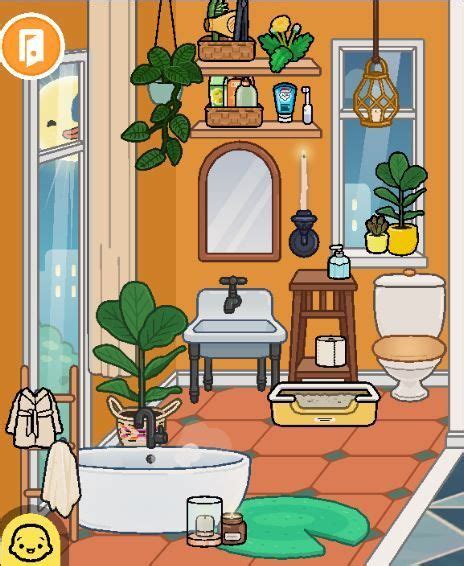 The Bathroom Is Decorated With Plants And Potted Plants While Other