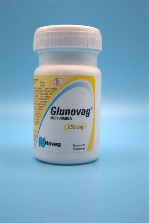 GLUNOVAG 850MG 30 TABLETAS Farma Gen