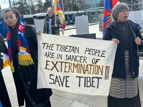 Uyghurs Tibetans Hold Anti China Protest Outside Unhrc During