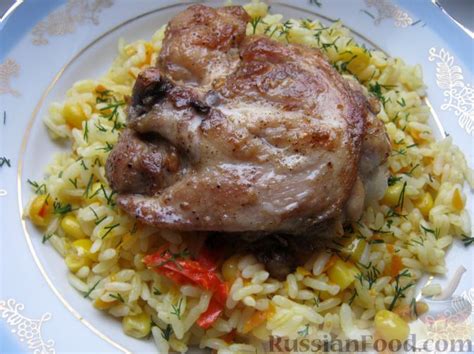 Рецепт: Жареная курица на сковороде на RussianFood.com