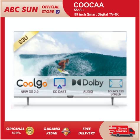 Jual Coocaa S U Led Tv Inch Smart Digital Tv K Uhd Dolby Audio