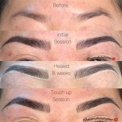 The Stages Of Building Brows With 3d Microblading Love This