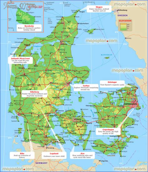 Denmark Map Tourist Attractions - ToursMaps.com