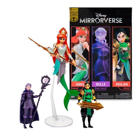 Figura Mcfarlane Spin Master Pack De Princesas Disney Mirrorverse Mul N