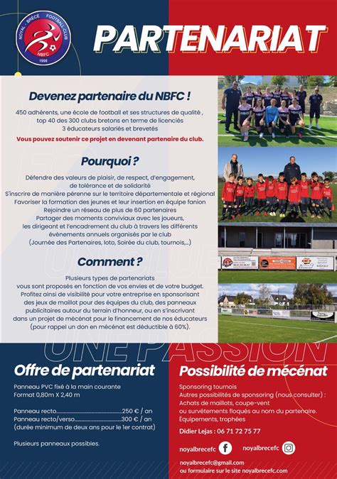 Plaquette Partenaires Noyal Br C Football Club