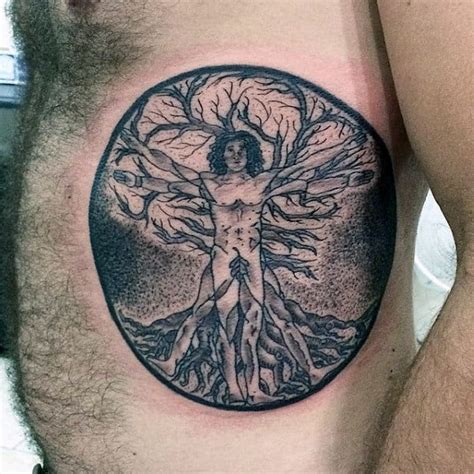 Vitruvian Man Tattoo Designs For Men Da Vinci Ink Ideas