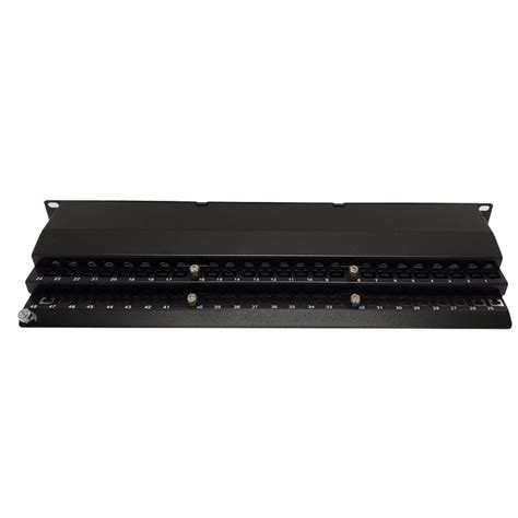 48 Port Cat6a Shielded Patch Panel 19 Rackmount 1u