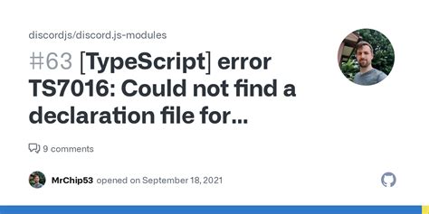 TypeScript Error TS7016 Could Not Find A Declaration File For Module