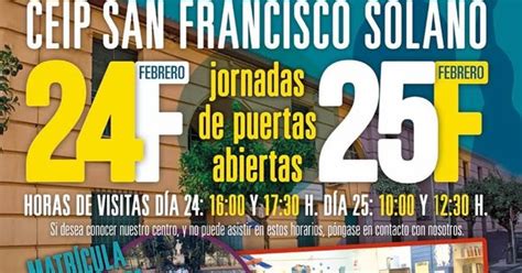 Pasi N Por Mvnda El Ceip San Francisco Solano Celebrar Unas Jornadas