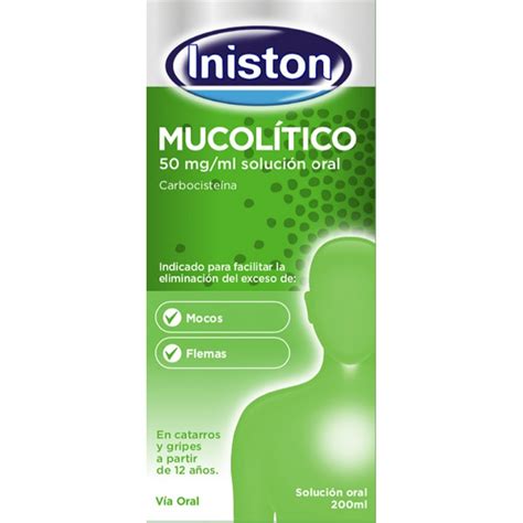 Iniston Mucolitico Mg Ml Solucion Oral Frasco Ml