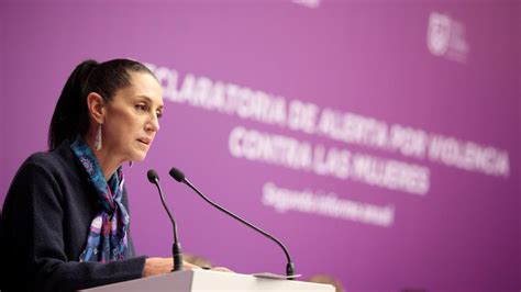 A Las Mujeres Aquí Tienen Una Aliada Feminista Sheinbaum A Dos Años De Alerta Por Violencia