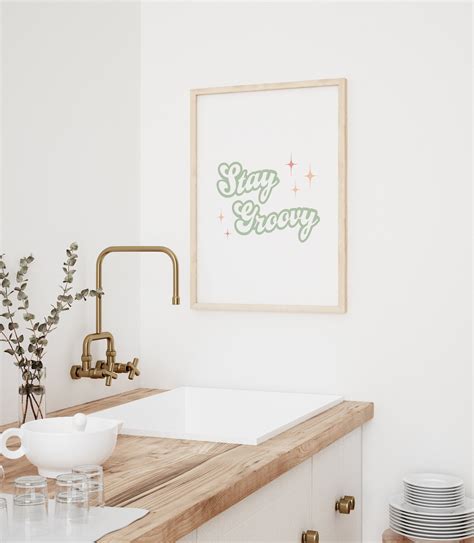 Stay Groovy Printable Be Groovy Wall Art Retro Art Print Etsy