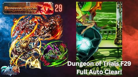 Grand Summoners Dungeon Of Trials Floor 29 Full Auto Clear Youtube