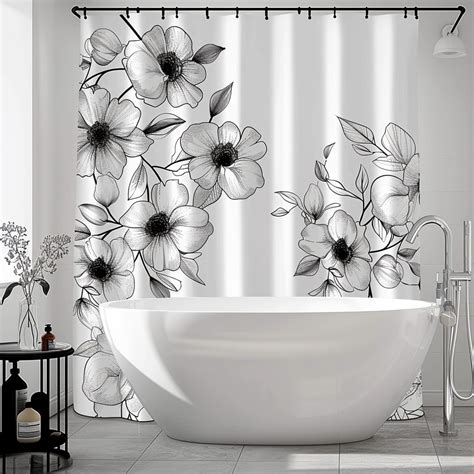 Transform Your Bathroom With Modern Elegance Monochromatic Floral