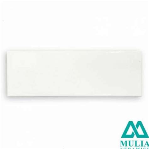 Jual Keramik Mulia Glossy White 10x20 10x20 BEVEL Kota Bandung