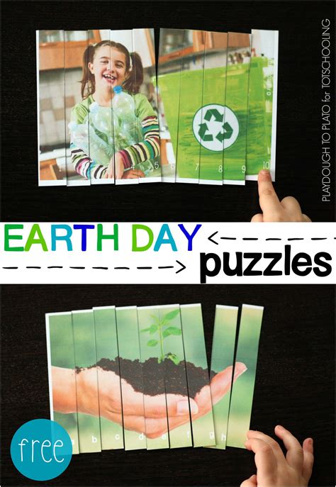 Earth Day Puzzles - Playdough To Plato