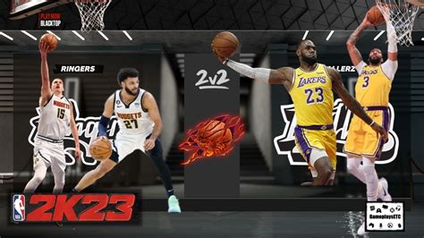 Nikola Jokić Jamal Murray VS LeBron James Anthony Davis NBA 2k23