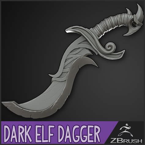 Artstation Dark Elf Dagger Sculpt