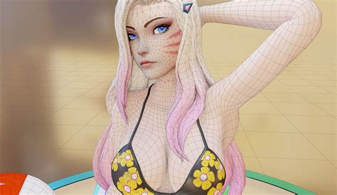 Ahri With Marin Bikini D Model Cgtrader