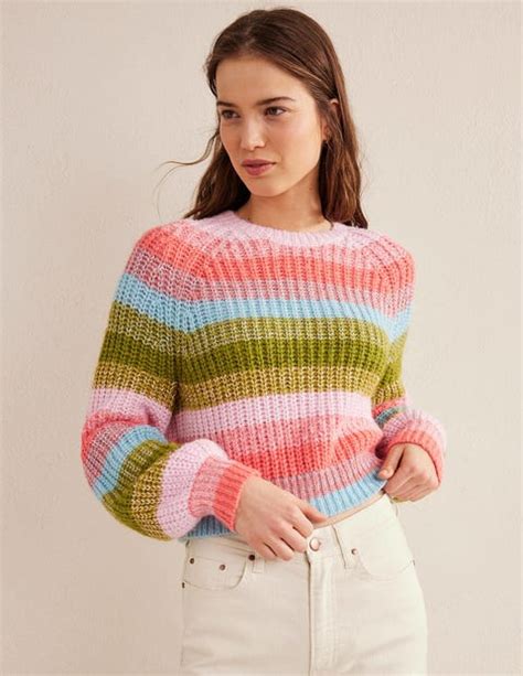 Pull C Tel Manches Raglan Ray Arc En Ciel Boden Fr