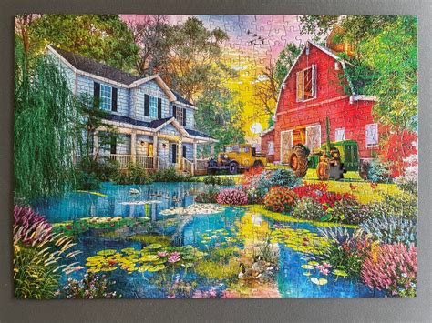 Buffalo Games Country Life Old Country Farmhouse Piece Jigsaw