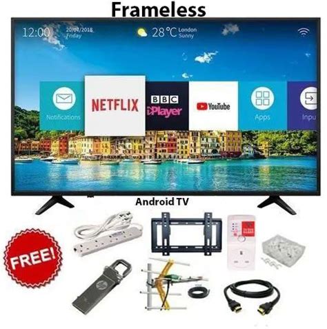 Vitron HTC4388FS 43 Inch Frameless FHD Smart Android TV Netflix