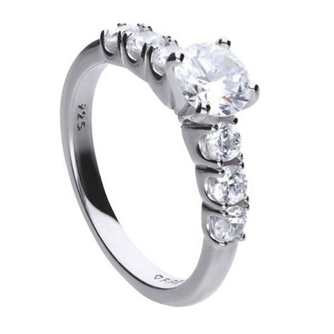 Diamonfire Solitaire And Six Stone Set Ring Heptinstalls Jewellers Of