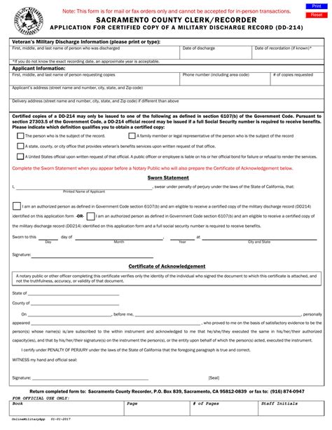 Sacramento County California Application For Certified Copy Of A