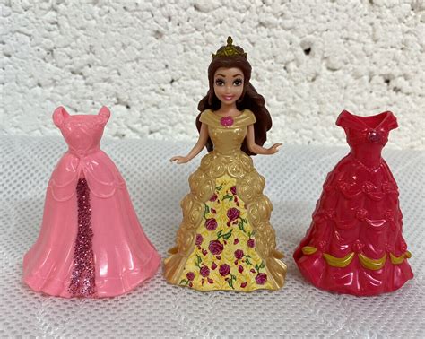 Disney Princess Magiclip Magic Clip Doll Belle 3 Dress Fashion