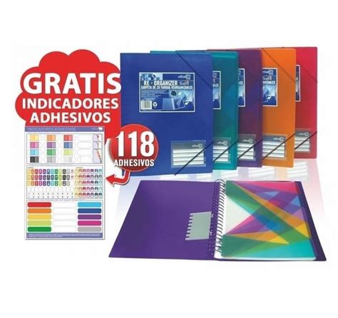 CARPETAS DE 30 FUNDAS ESPIRAL DINA4 EXTRAIBLES SEPARADORES OFFICE BOX