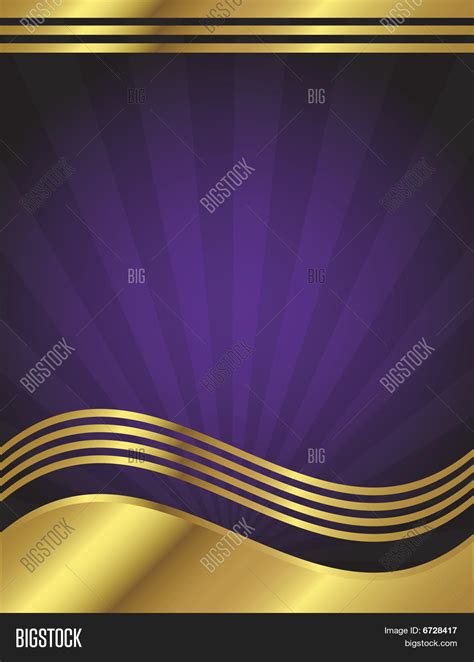 Elegant Purple Gold Background Vector And Photo Bigstock