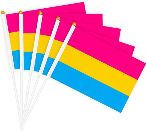 20 Pack Small Pride Flag Stick 21 X 14 Cm Handheld