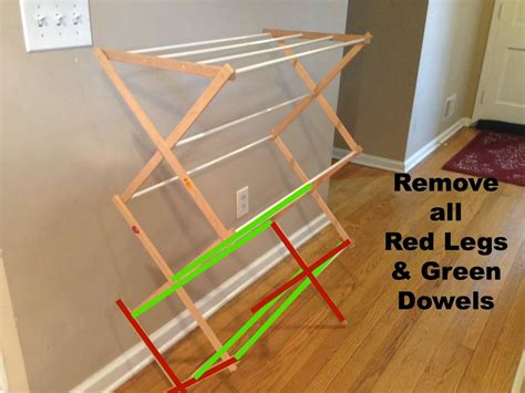 Two It Yourself: DIY Laundry Drying Rack (Wall Mount from Floor Standing)