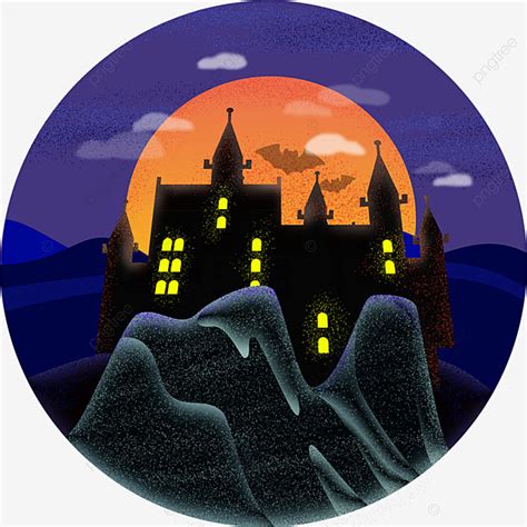 Night Scene Hd Transparent Cute Halloween Night Scene Elements