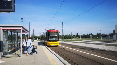 Przejazd Pesa Jazz Duo N Tramwaje Warszawskie Linia Nowa Trasa