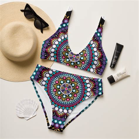 Colorful Mandala Bikini Set Women S Swimsuit Beach Bathing Suit