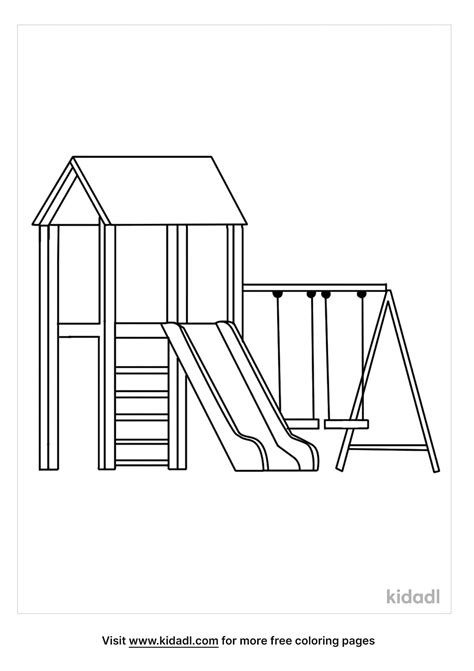 Swing Set Coloring Page Coloring Pages The Best Porn Website