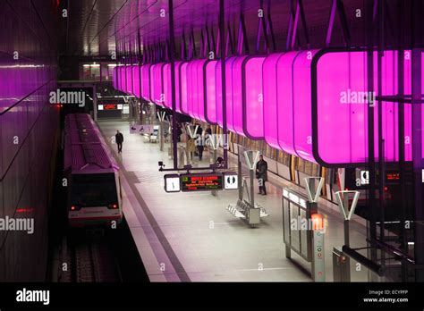 Color Light Installation At Subway Station HAFENCITY UNIVERSITAET