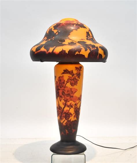 Sold At Auction Large Galle Style Cameo Glass Lamp