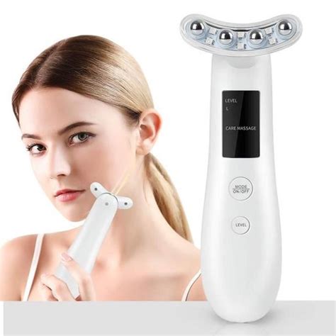 LED Peau Serrant Beauté Micro Courant EMS Visage Radiofréquence