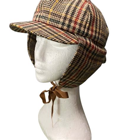 Mens Vintage Deer Stalker Hat S