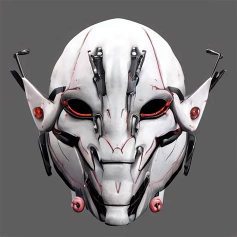 Very Symmetrical Cyborg Succubus Mask Concept Asset Stable