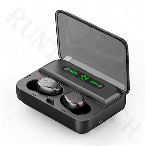 F9 Bluetooth 50 Wireless Earbuds With Power Bank Battery Display Wireless Earbuds And