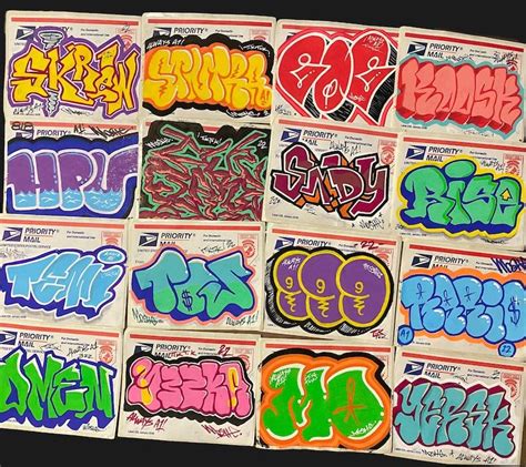 Custom Graffiti Sticker Your Name Tag Tiktok Feature A Etsy