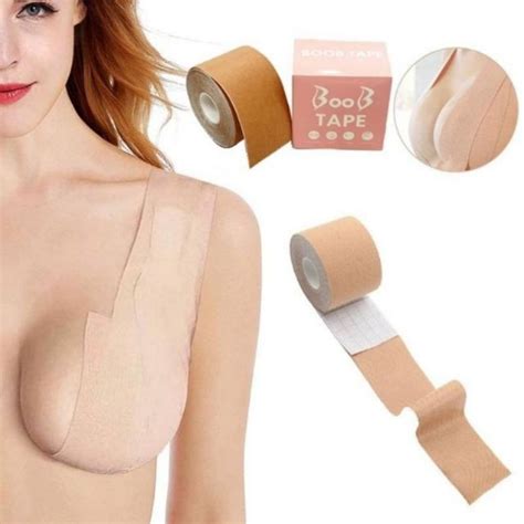 เทปแปะหนาอก ชวยจดทรงหนาอก ยาว 5เมตร สเนอ Boob TAPE Shopee Thailand