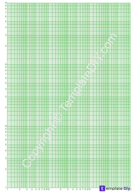 Semi Log Graph Papergrid Paper Printable Template In Pdf Graph Paper