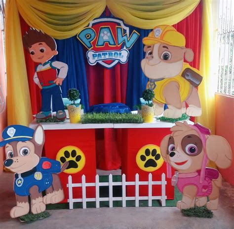 Patrulla canina Decoración de fiestas infantiles Fiesta infantil paw